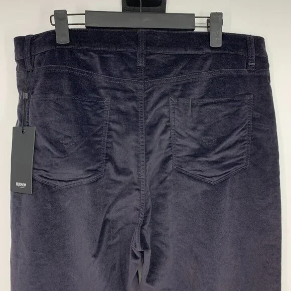 Hudson Jeans Barbara Super Skinny Velvet Purple Ankle NWT